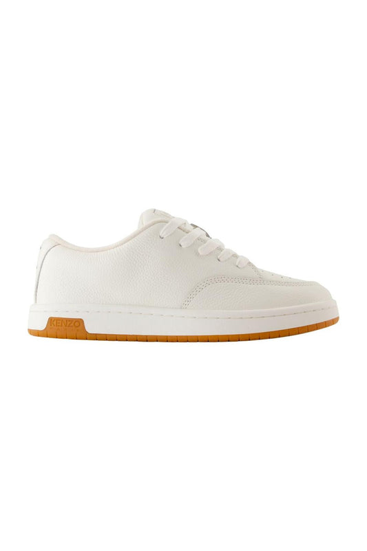 Dome Low Top Sneakers - Kenzo - Leder - Weiß