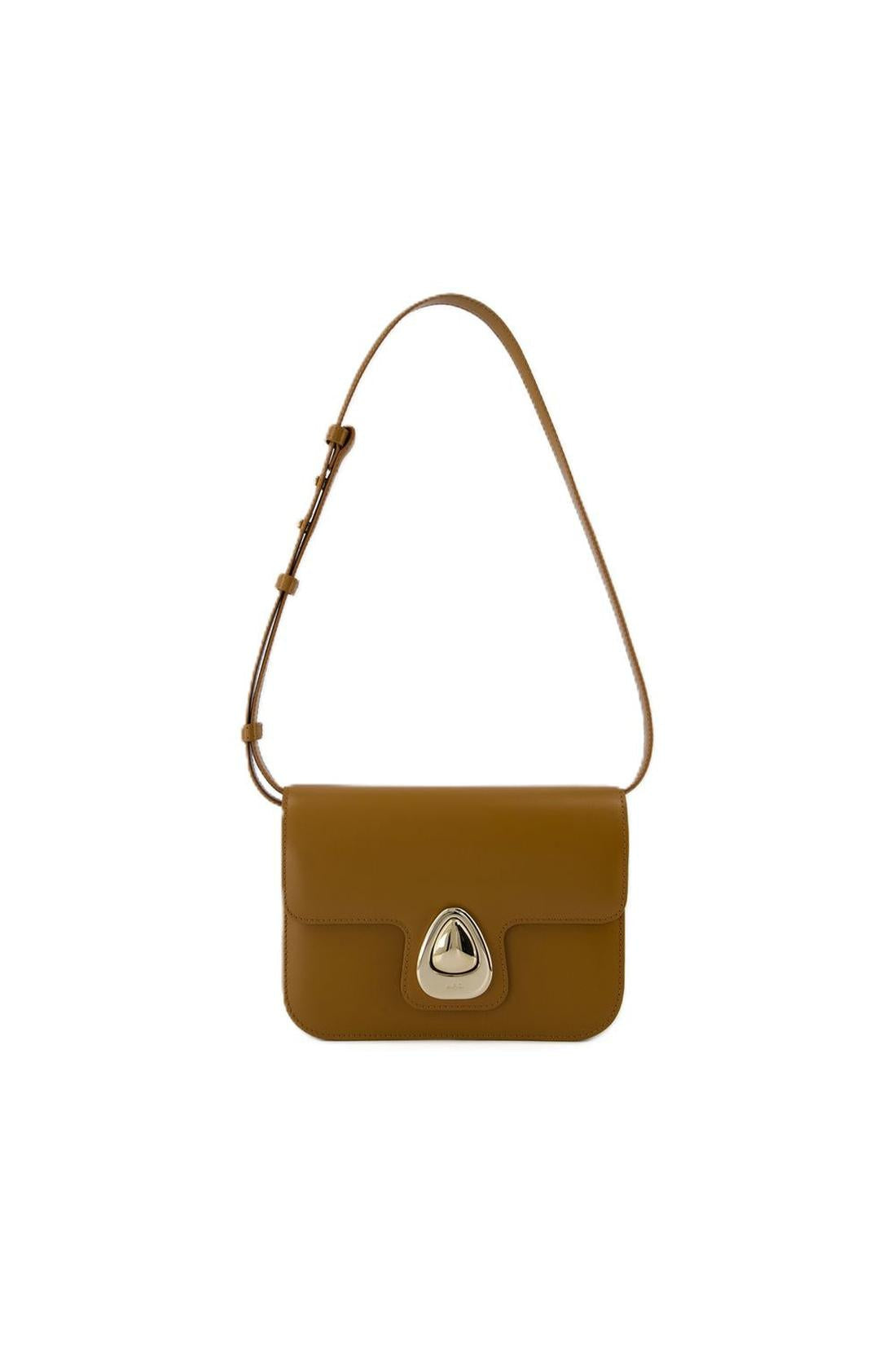 Astra Small Schultertasche - A.P.C - Leder - Braun