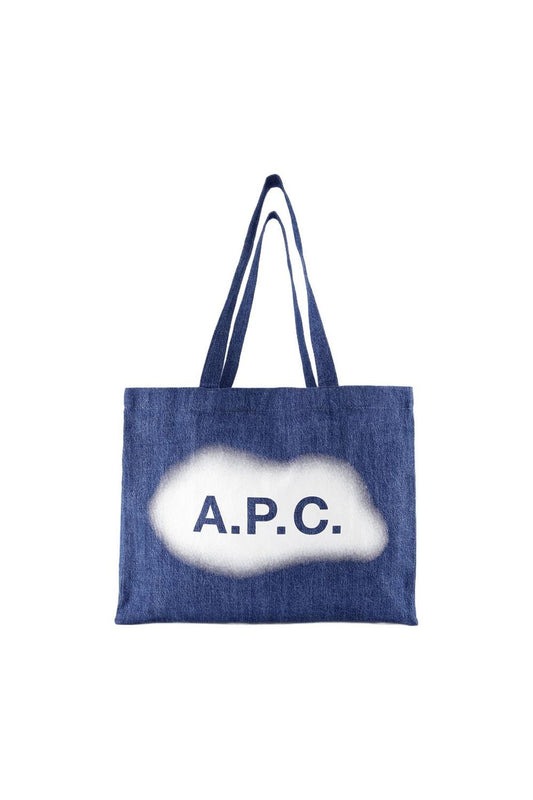 Tote Bag Diane - A.P.C - Baumwolle - Blau