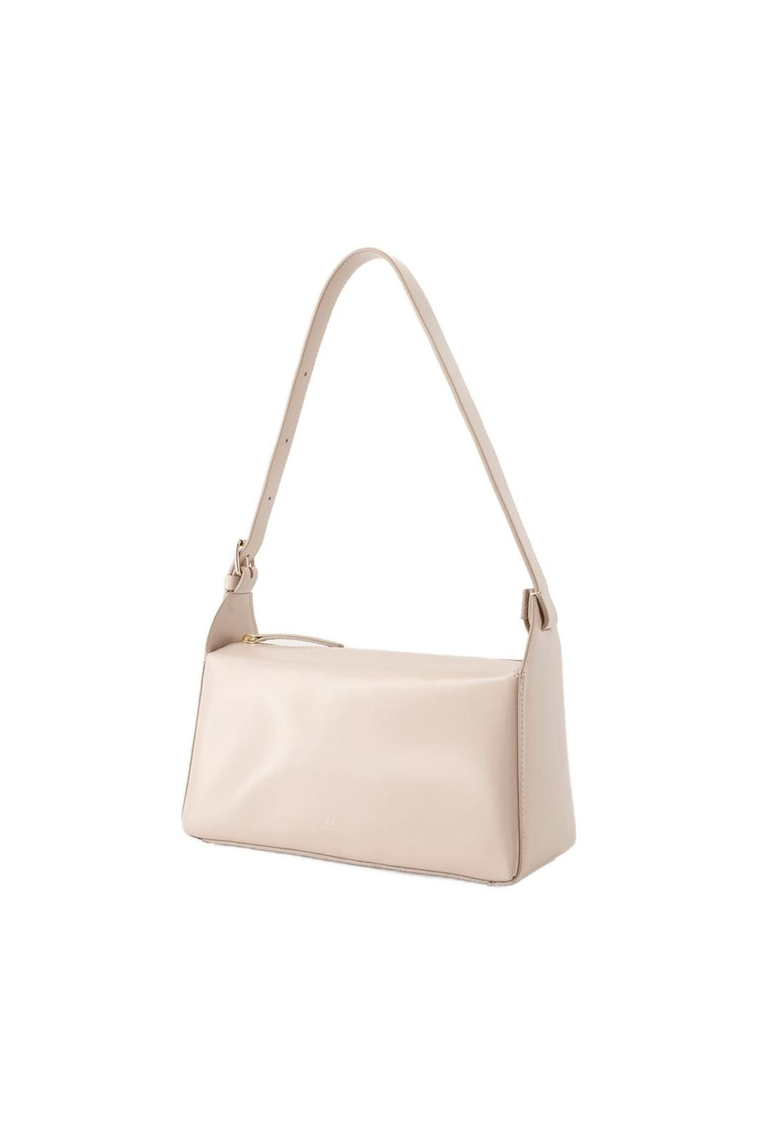 Virginie Baguette Tasche - A.P.C. - Leder - Moon Grey