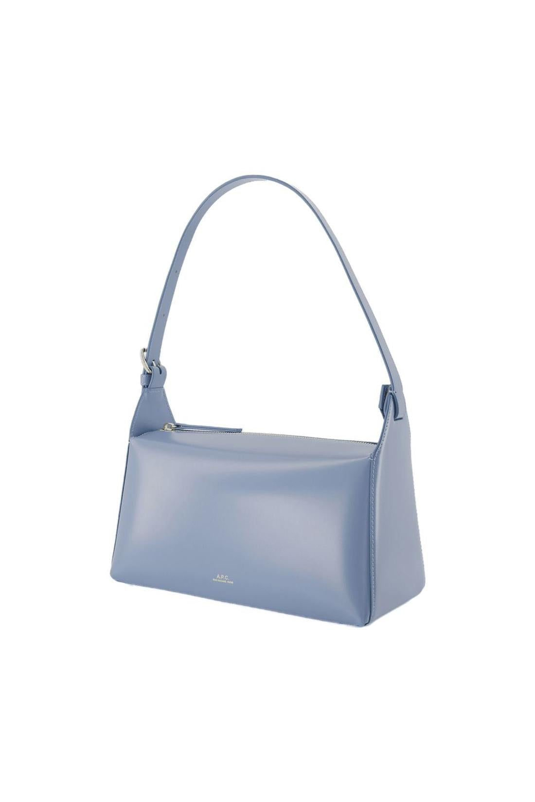 Virginie Schultertasche - A.P.C. - Leder - Blau