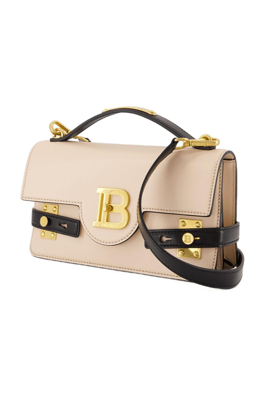 B-Buzz 24 Schultertasche - Balmain - Leder - Neutral/Schwarz