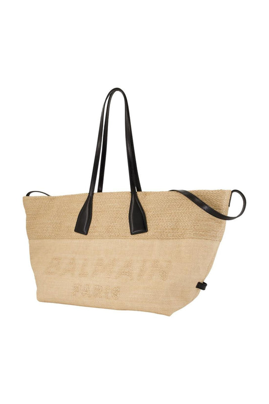 Track Cabas - Balmain - Raphia - Neutral