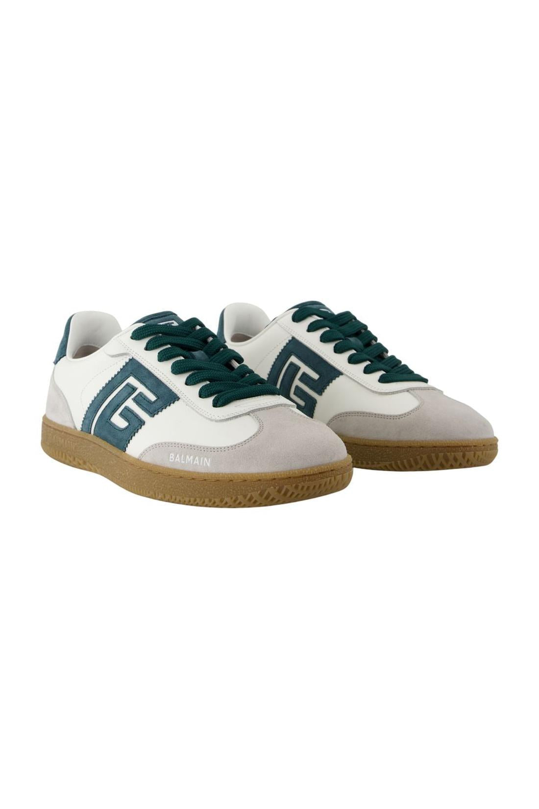 Sneakers Balmain Swan - Balmain - Leder - Grün