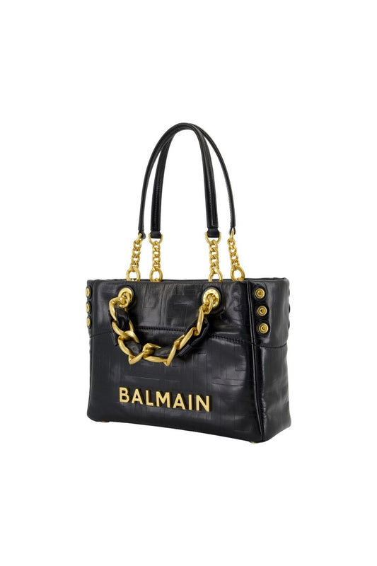 Cabas 1945 Soft Small - Balmain - Leder - Schwarz