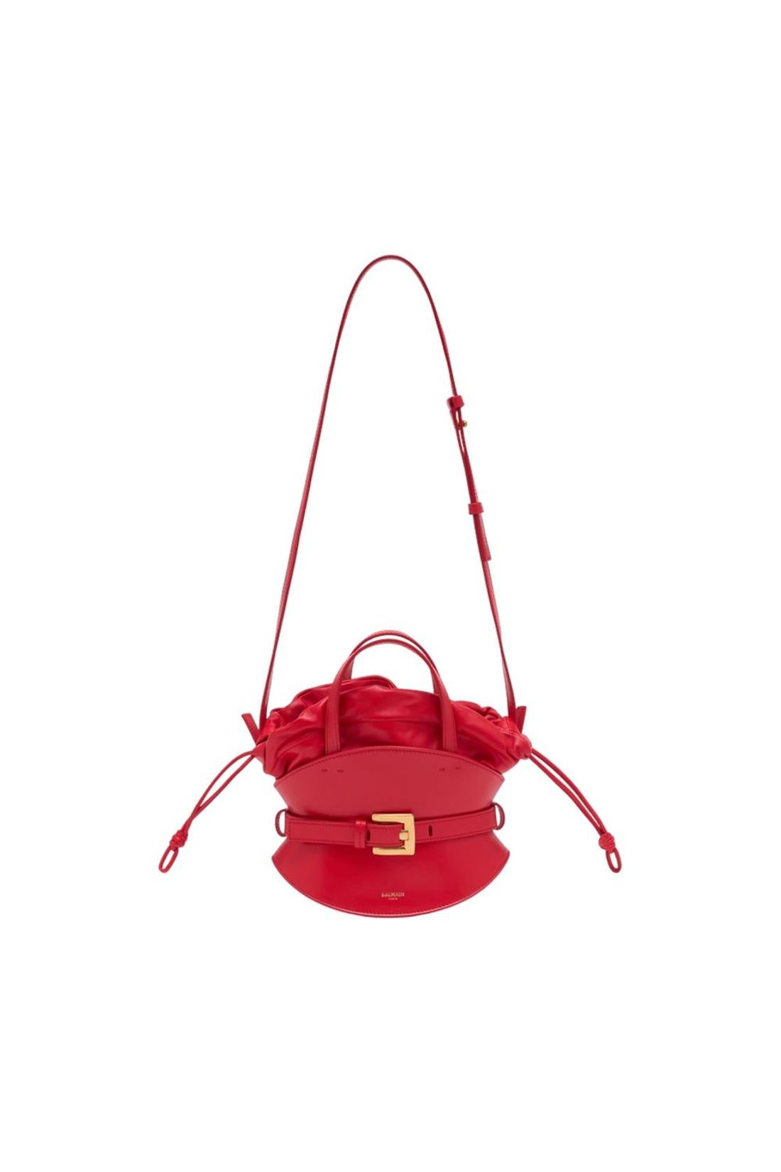 Shuffle Mini Handtasche - Balmain - Leder - Rot