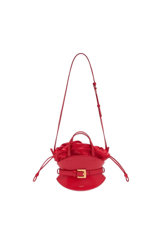 Shuffle Mini Handtasche - Balmain - Leder - Rot
