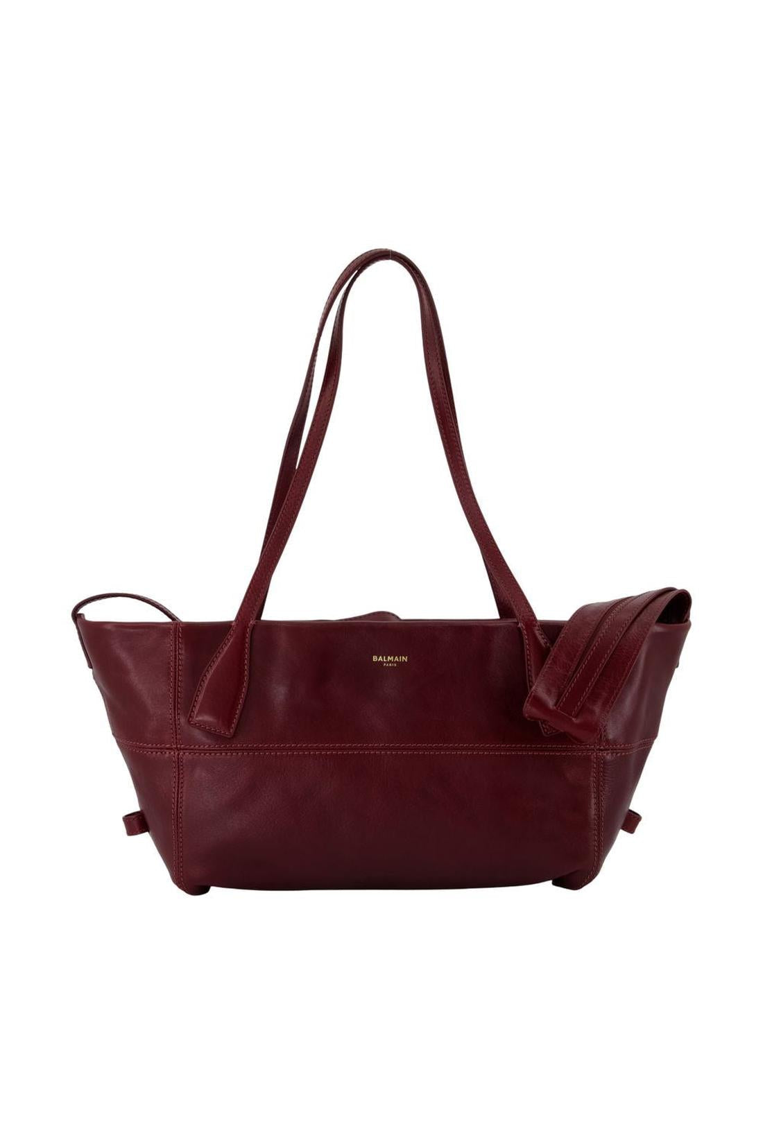 Schultertasche Track Zip Small - Balmain - Leder - Violett