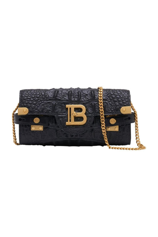 Wallet On Chain B-Buzz 23 - Balmain - Leder - Schwarz