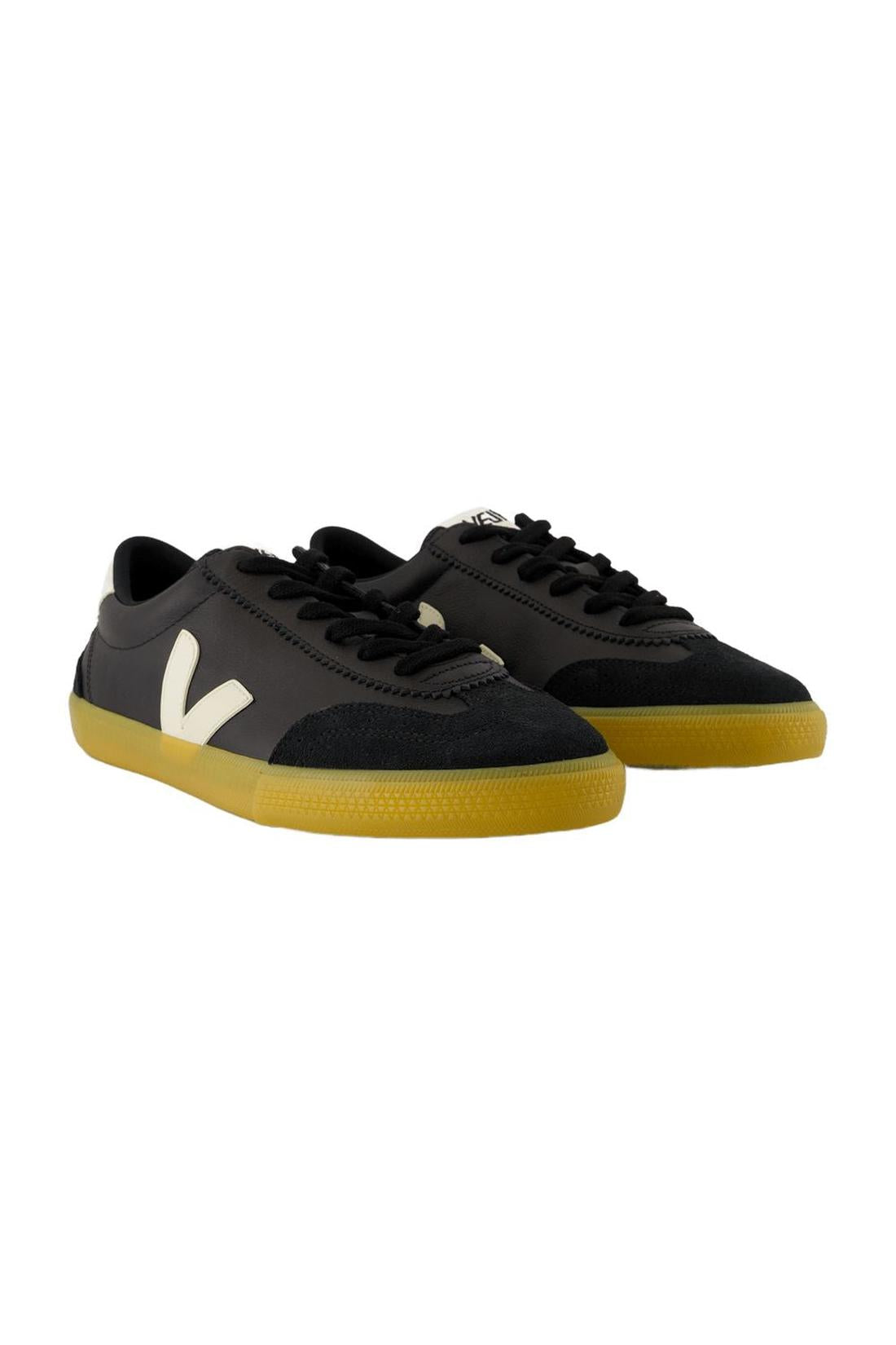 Volleyball Sneakers - Veja - Leder - Schwarz