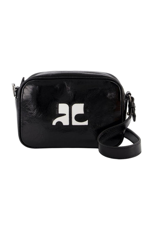 Reedition Camera Schultertasche - Courreges - Leder - Schwarz