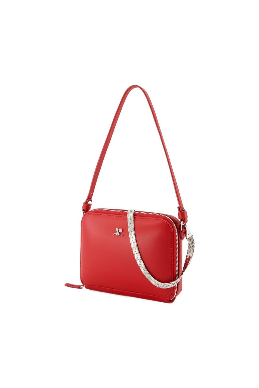 Cloud Chained Handtasche - Courreges - Leder - Rot