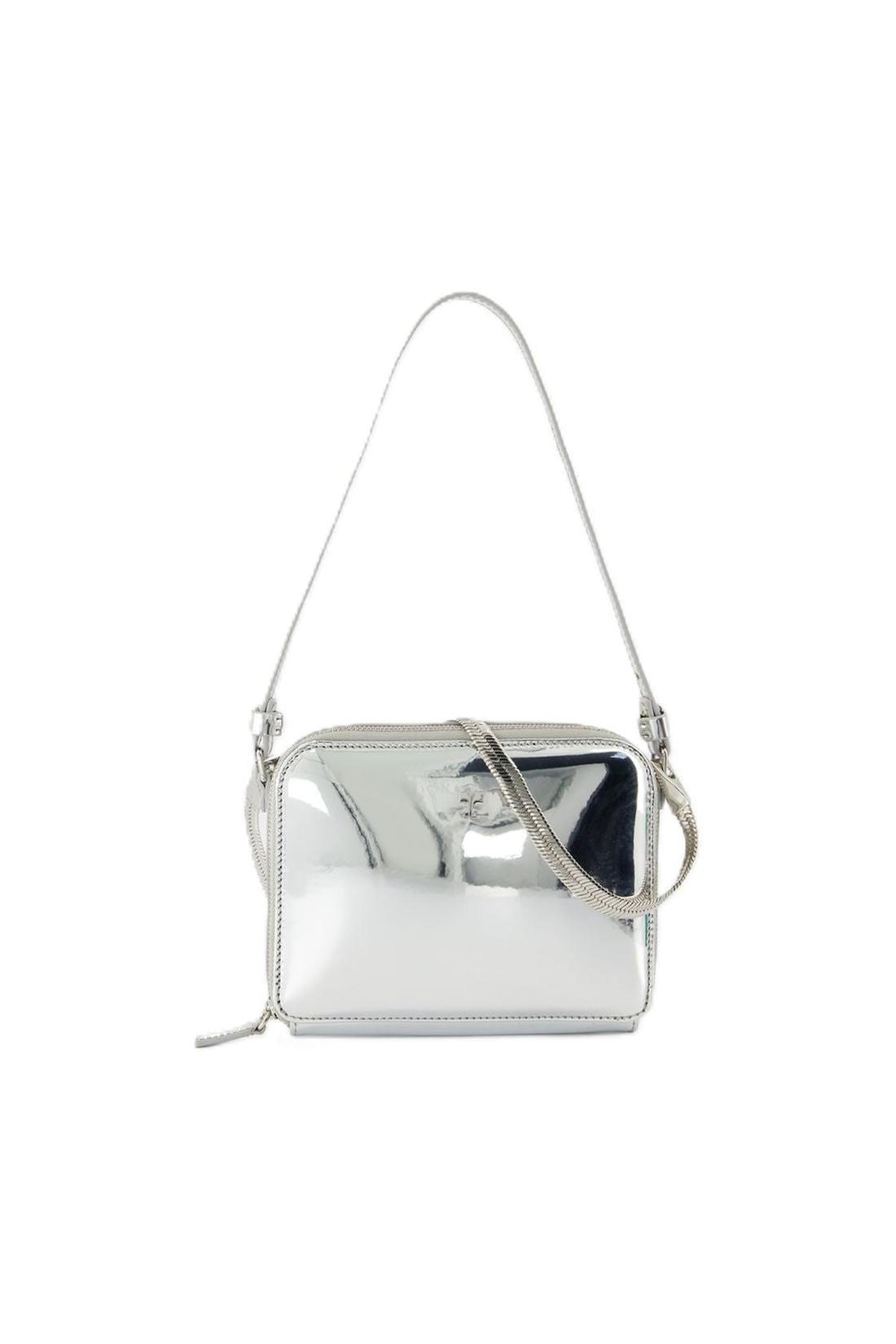 Cloud Chained Mirror Handtasche - Courreges - Leder - Silber