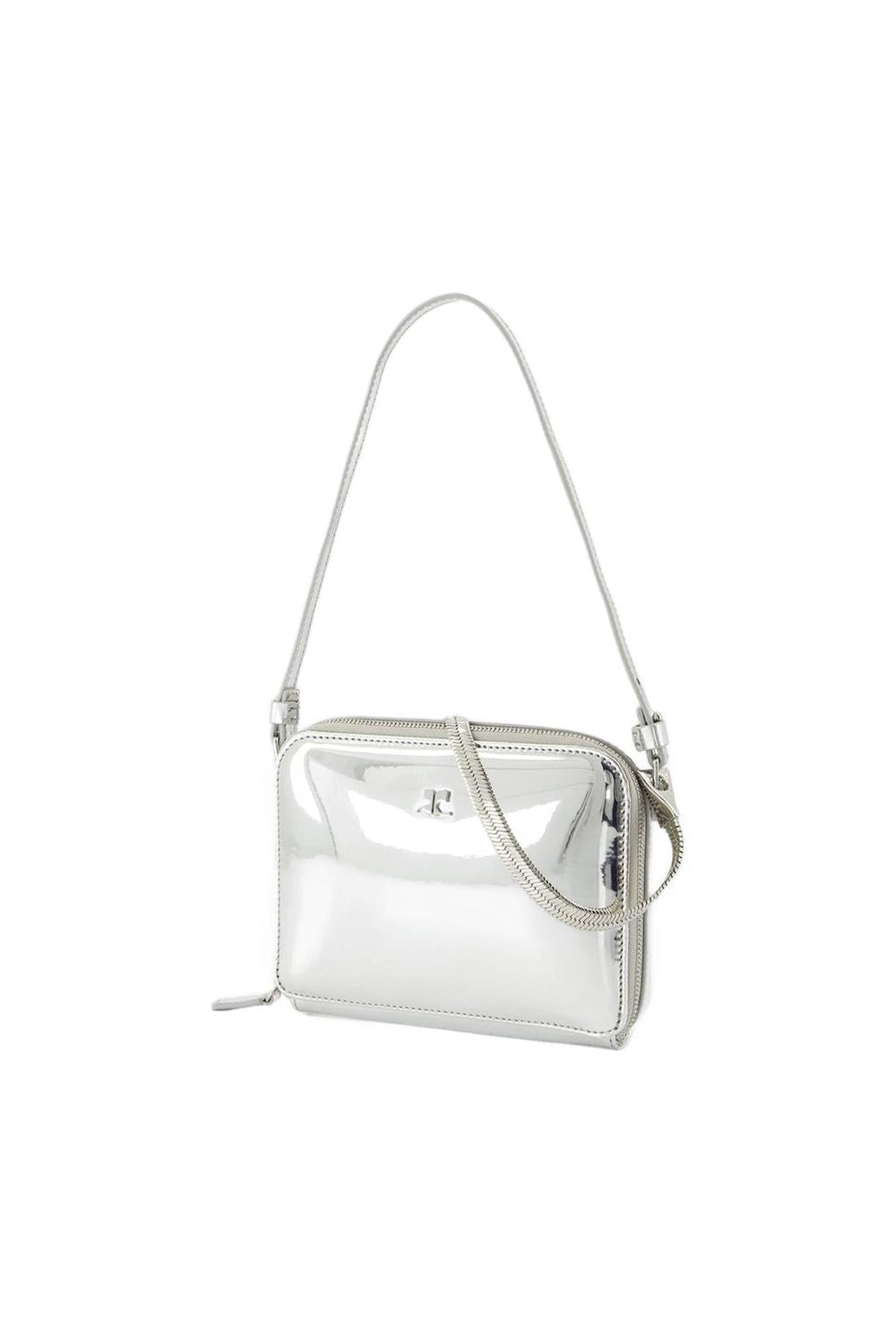 Cloud Chained Mirror Handtasche - Courreges - Leder - Silber