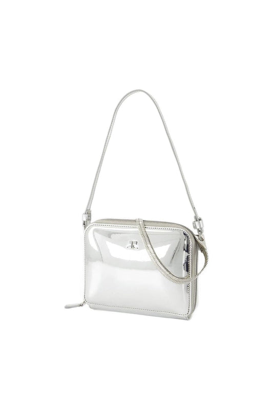 Cloud Chained Mirror Handtasche - Courreges - Leder - Silber