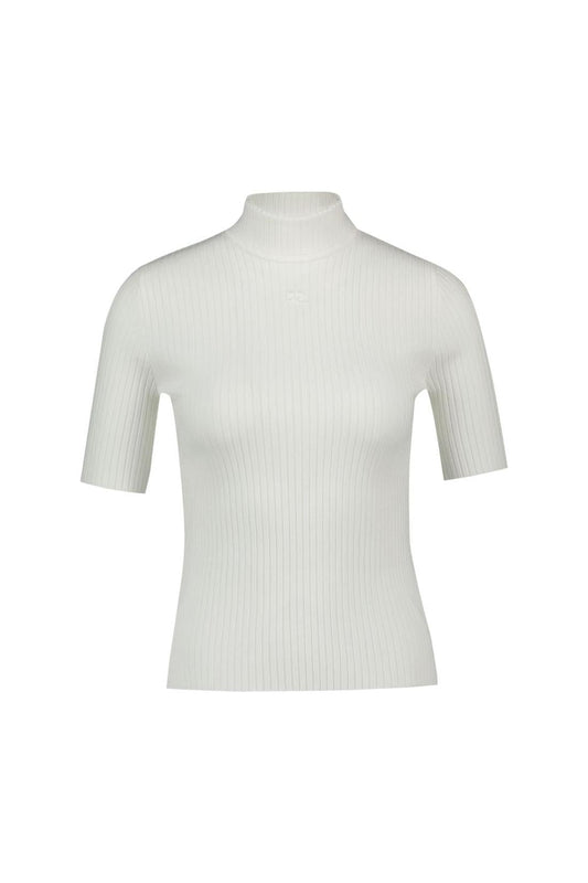 Reedition Jumper T-Shirt - Courreges - Baumwolle - Weiß