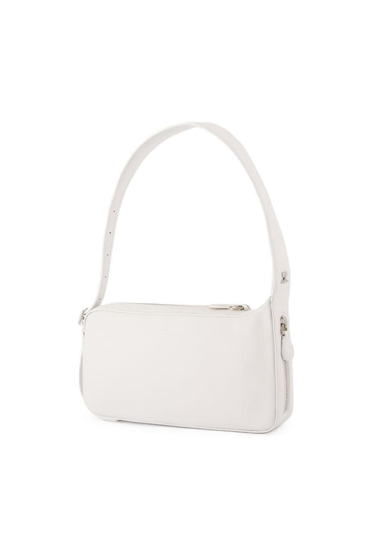 One Racer Baguette Schultertasche - Courreges - Leder - Weiß