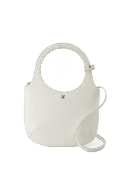 Holy Handtasche - Courreges - Leder - Gebrochenes Weiß