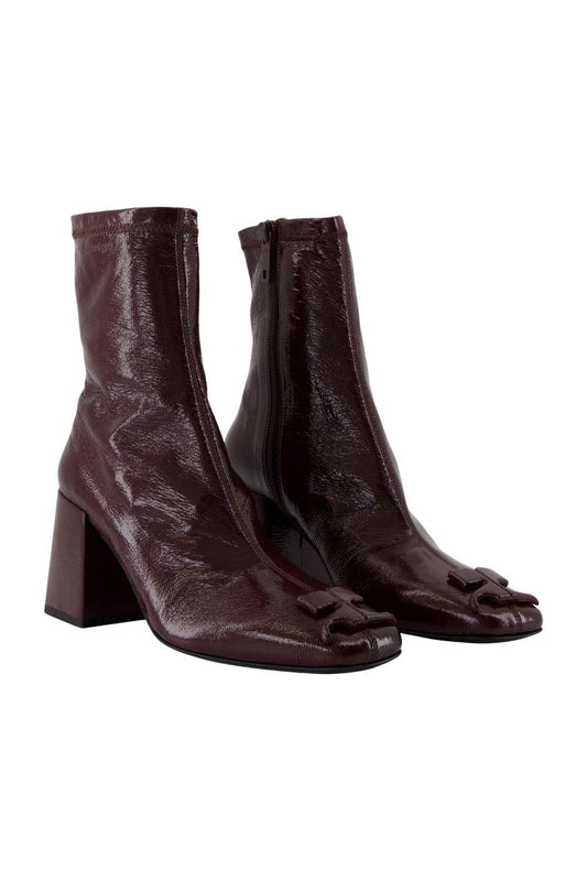 Stiefeletten Reedition - Courreges - Leder - Bordeaux