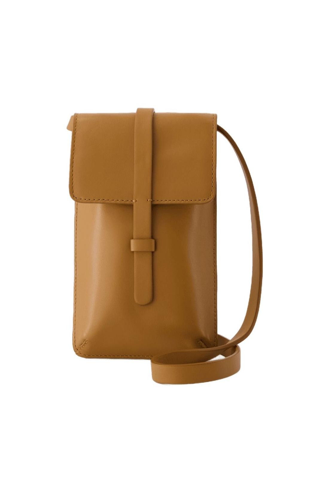 Leonore Schultertasche - Ines de la Fressange - Leder - Camel