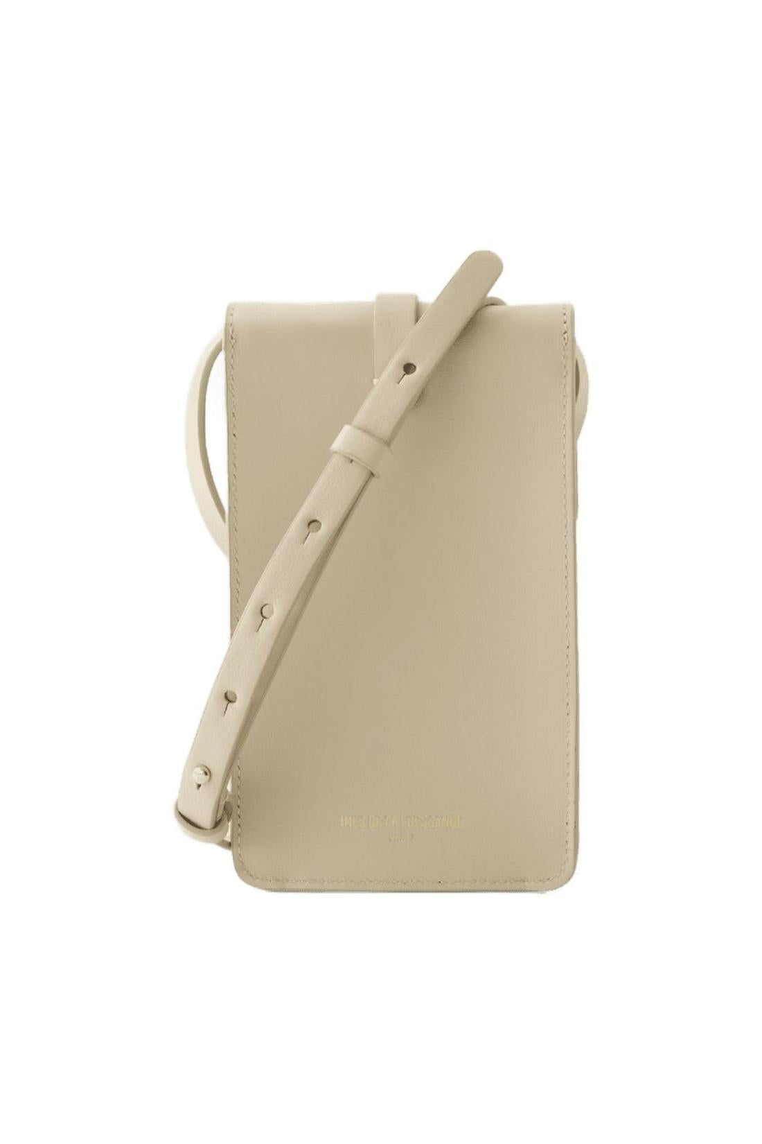 Leonore Schultertasche - Ines de la Fressange - Leder - Light Sand