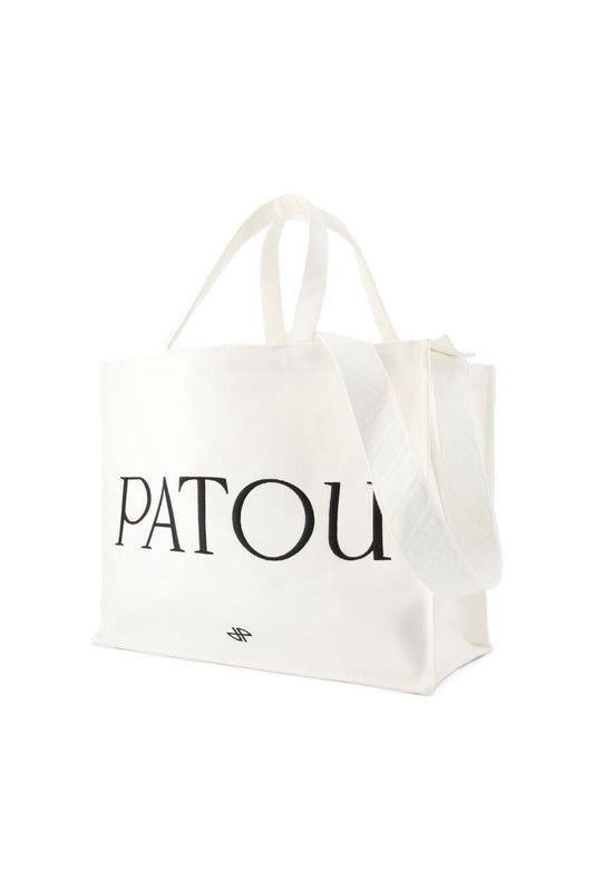 Große Einkaufstasche - PATOU - Baumwolle - Weiß