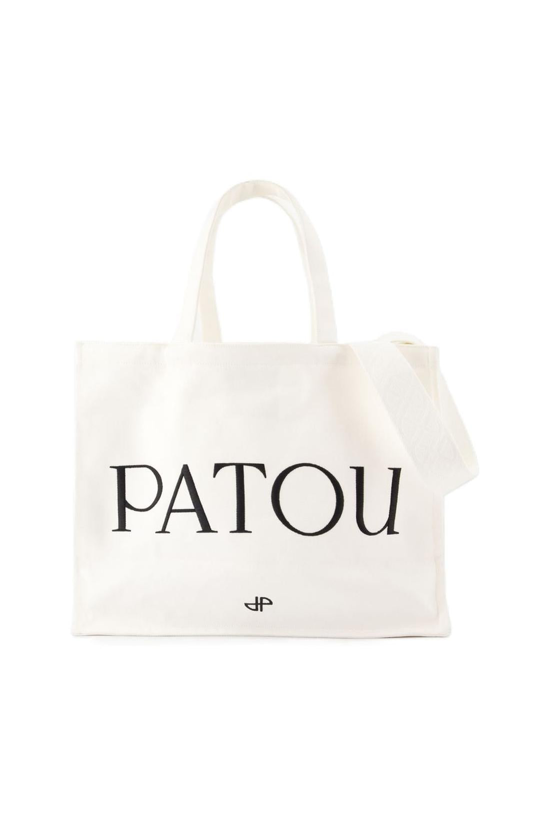 Große Einkaufstasche - PATOU - Baumwolle - Weiß