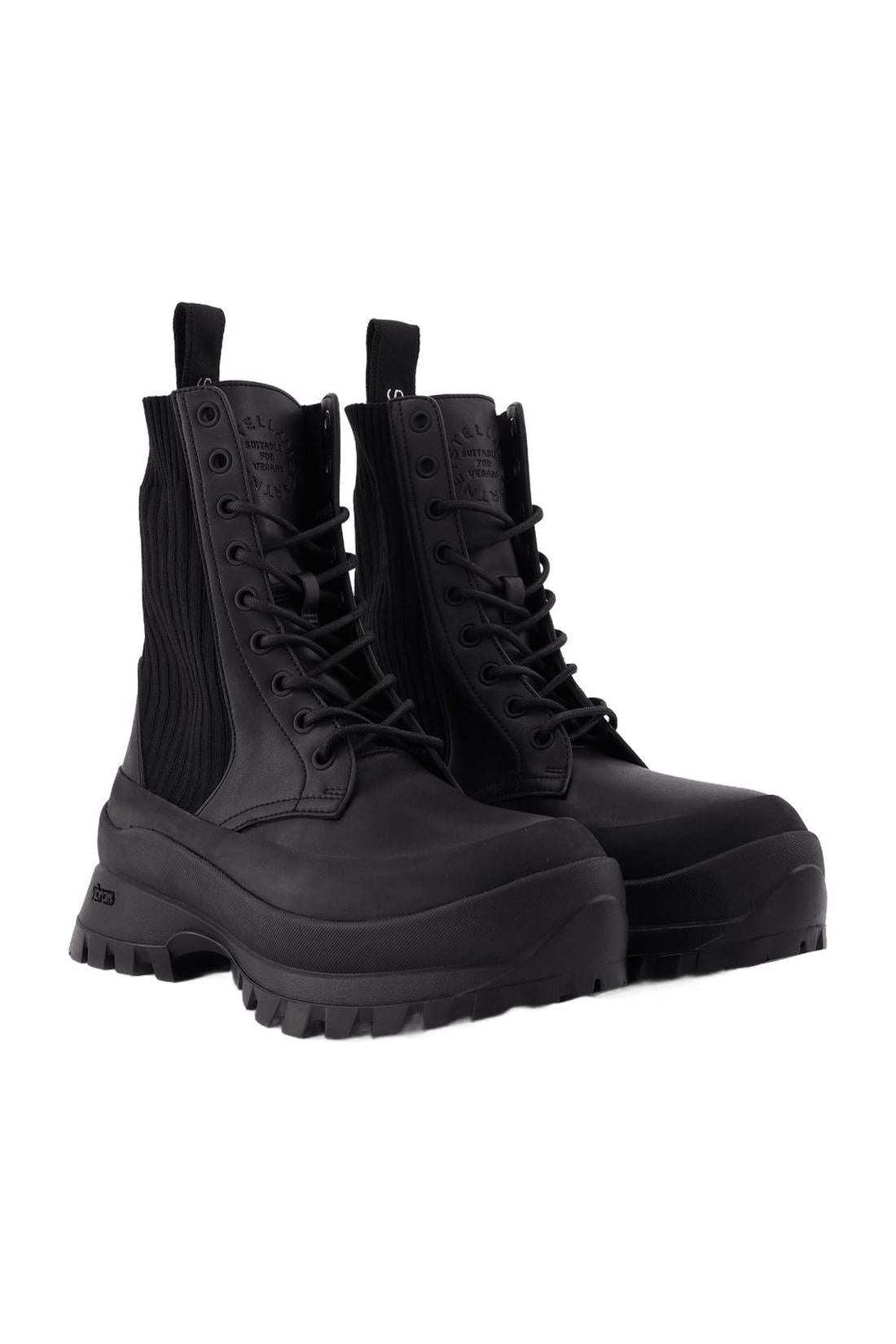 Stiefeletten Trace Sm35A aus schwarzem Leder