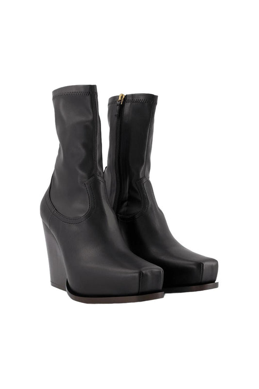 Cowboy Boots aus schwarzem