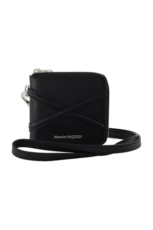 Zip Around Billfold Wallet - Alexander Mcqueen - Black - Leather