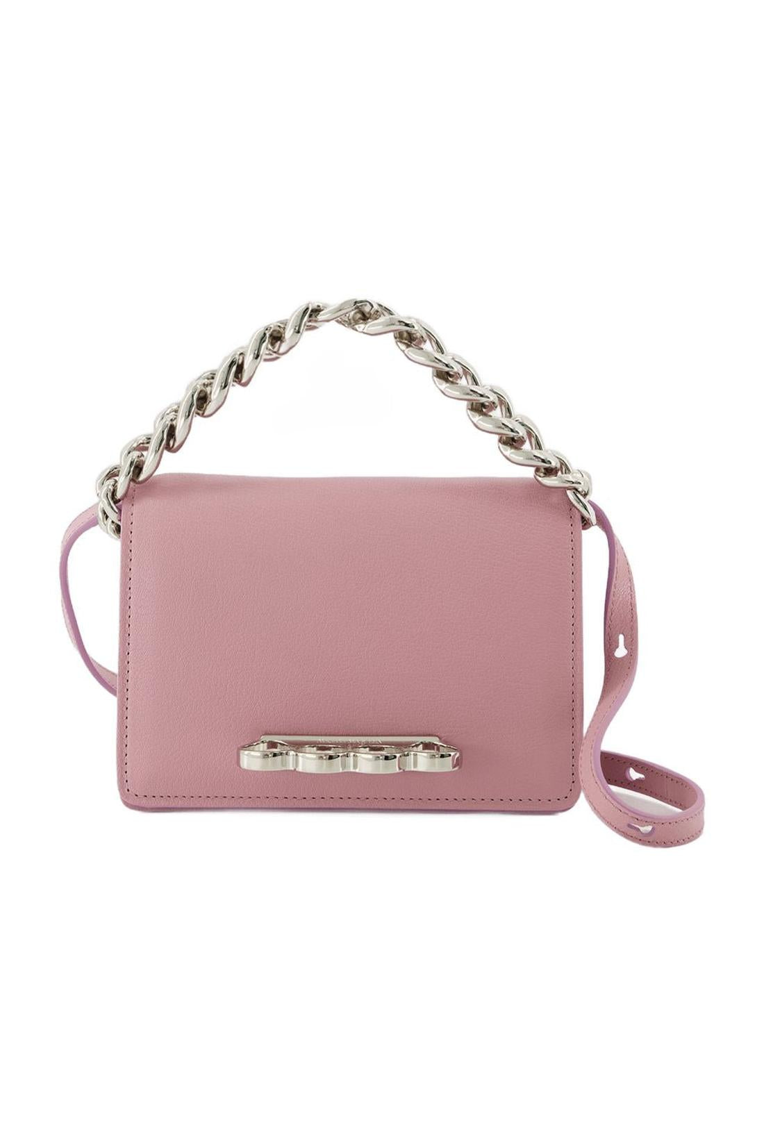 Four Ring Mini Bag - Alexander Mcqueen - Pink Antique - Leather