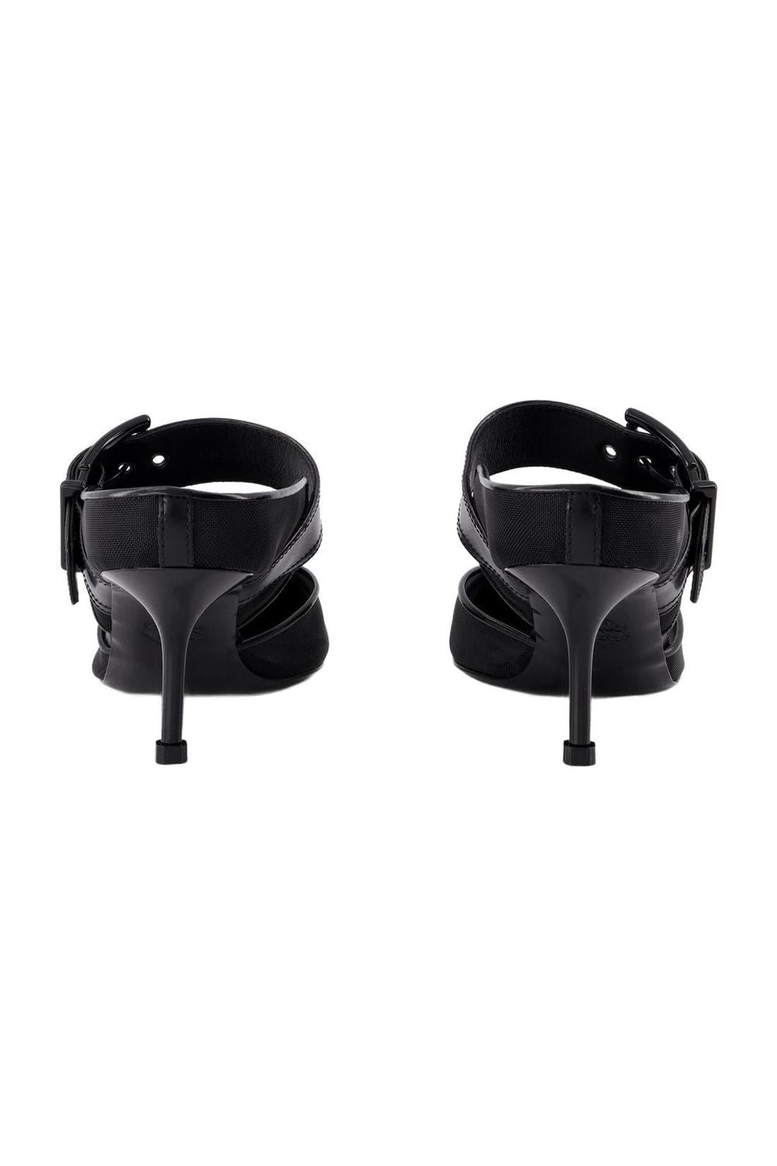 Mules Mit Punk-Schnalle - Alexander Mcqueen - Leder - Schwarz