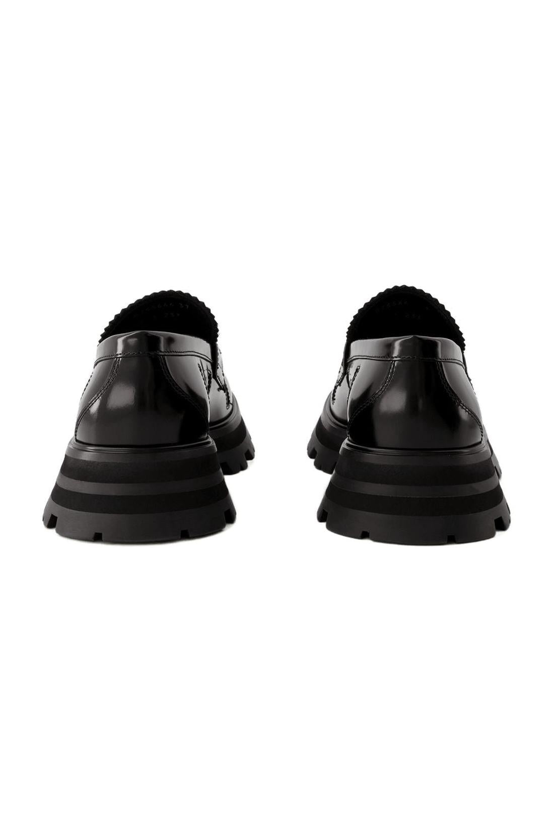 Wander Ankle Boots - Alexander Mcqueen - Black/White - Leather