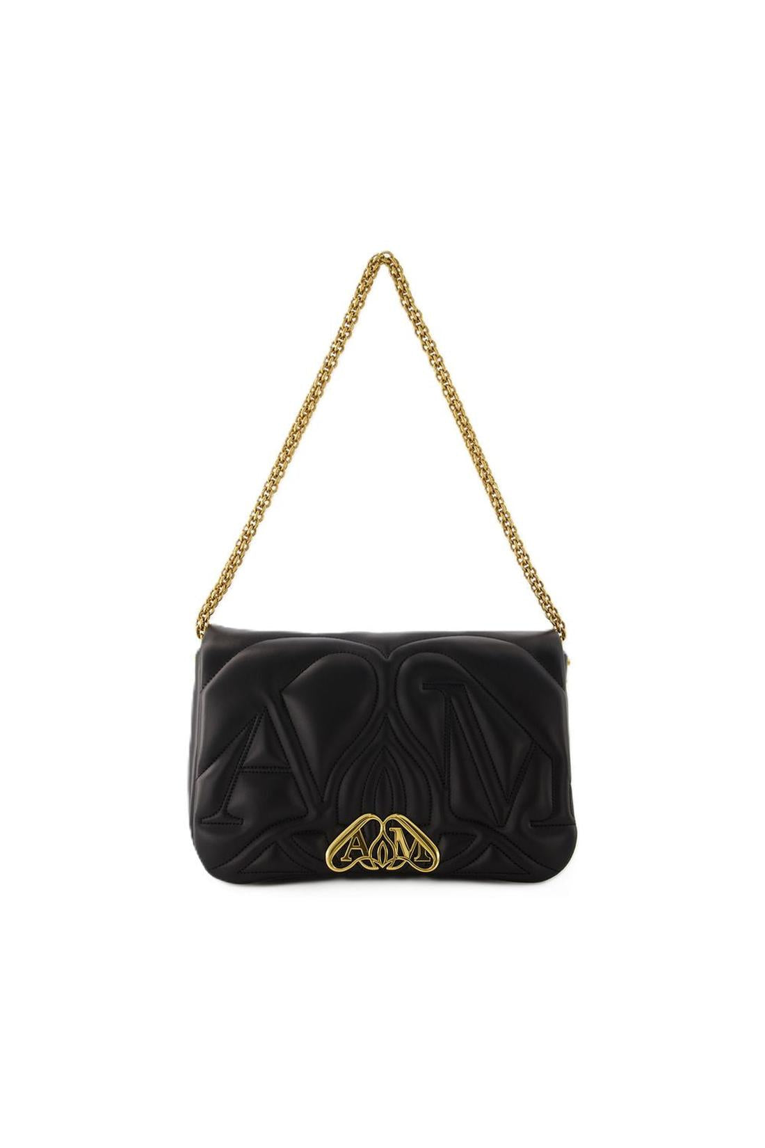 The Seal Schultertasche - Alexander McQueen - Leder - Schwarz