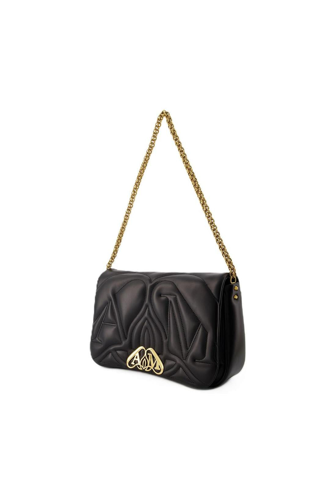 The Seal Schultertasche - Alexander McQueen - Leder - Schwarz