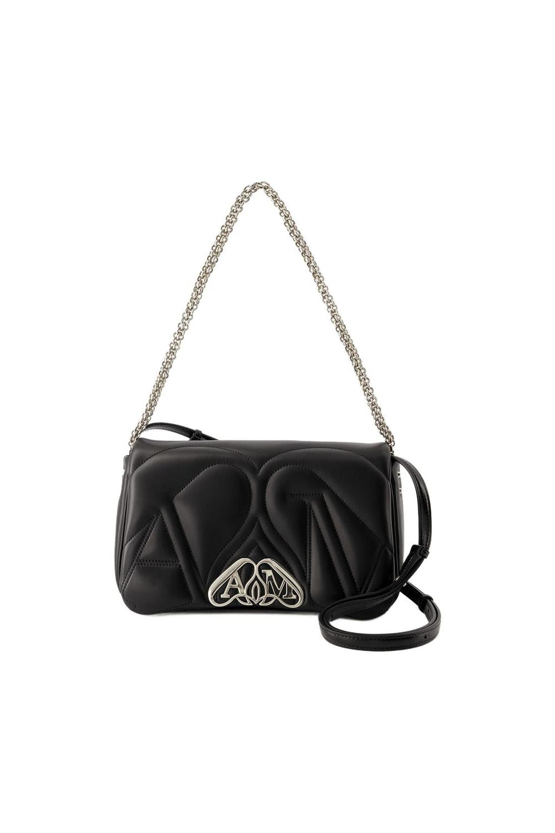Tasche The Seal Small - Alexander Mcqueen - Leder - Schwarz