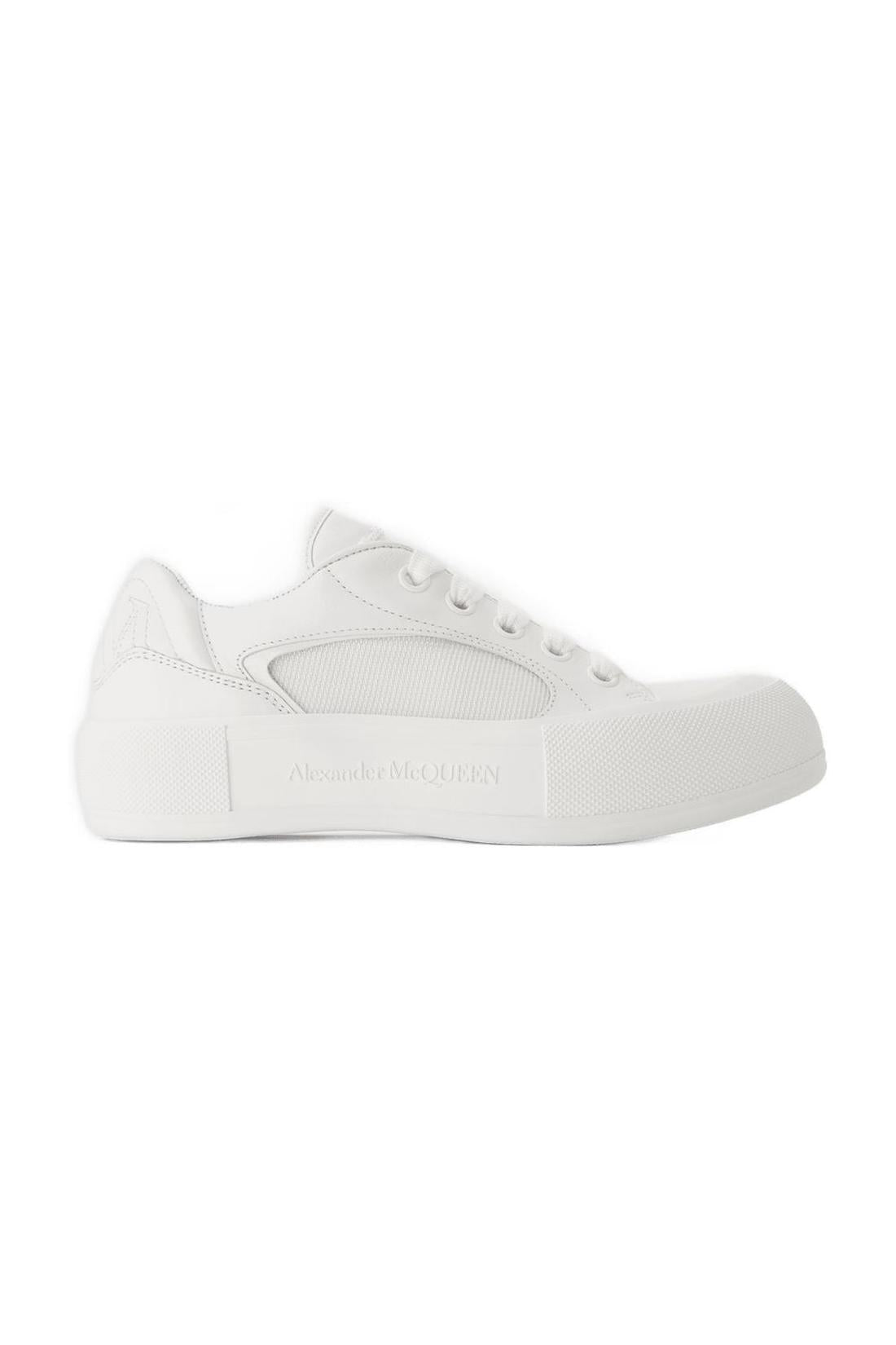 Sneakers Deck - Alexander McQueen - Leder - Weiß