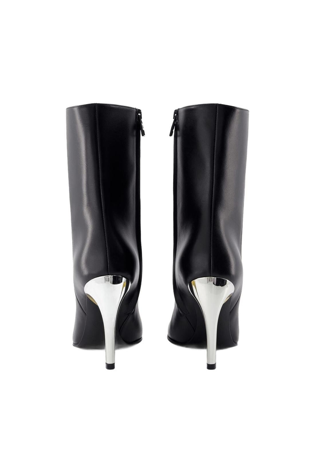 Seal Stiefeletten - Alexander McQueen - Leder - Schwarz