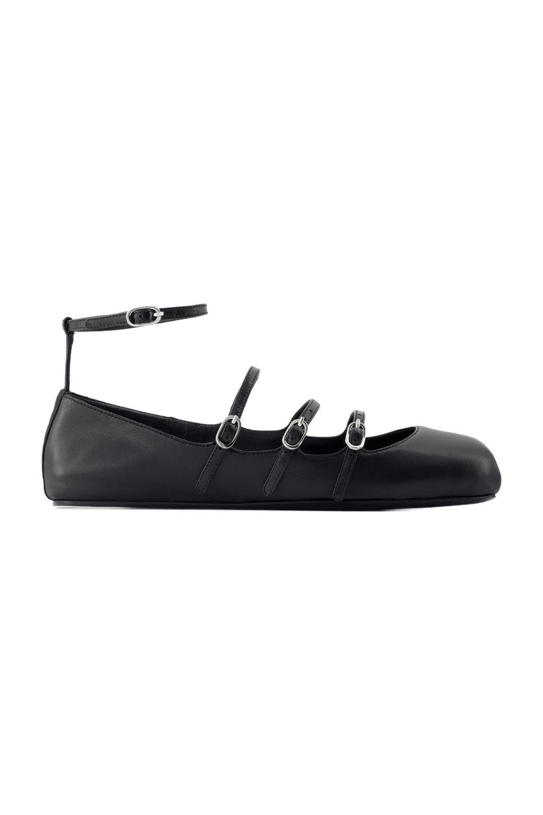 Cage Ballerinas - Alexander McQueen - Leder - Schwarz
