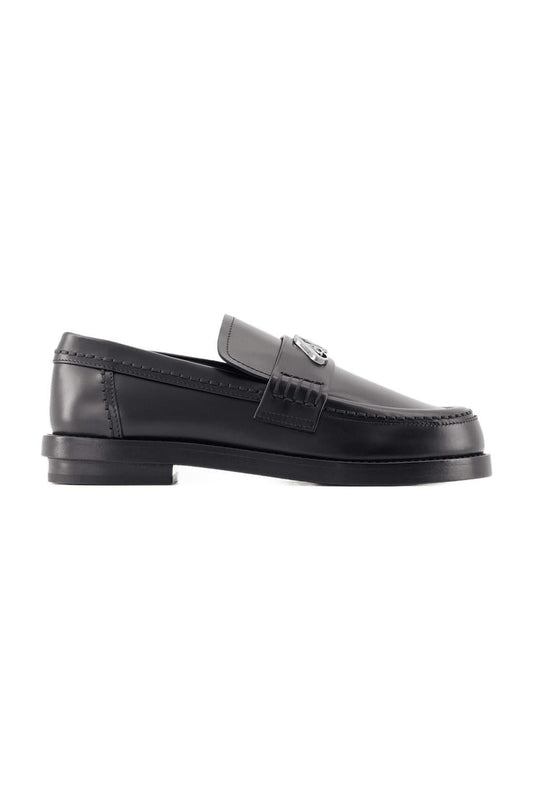 Seal Mokassins - Alexander McQueen - Leder - Schwarz/Silber