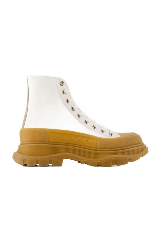 Tread Stiefeletten - Alexander McQueen - Leder - Beige