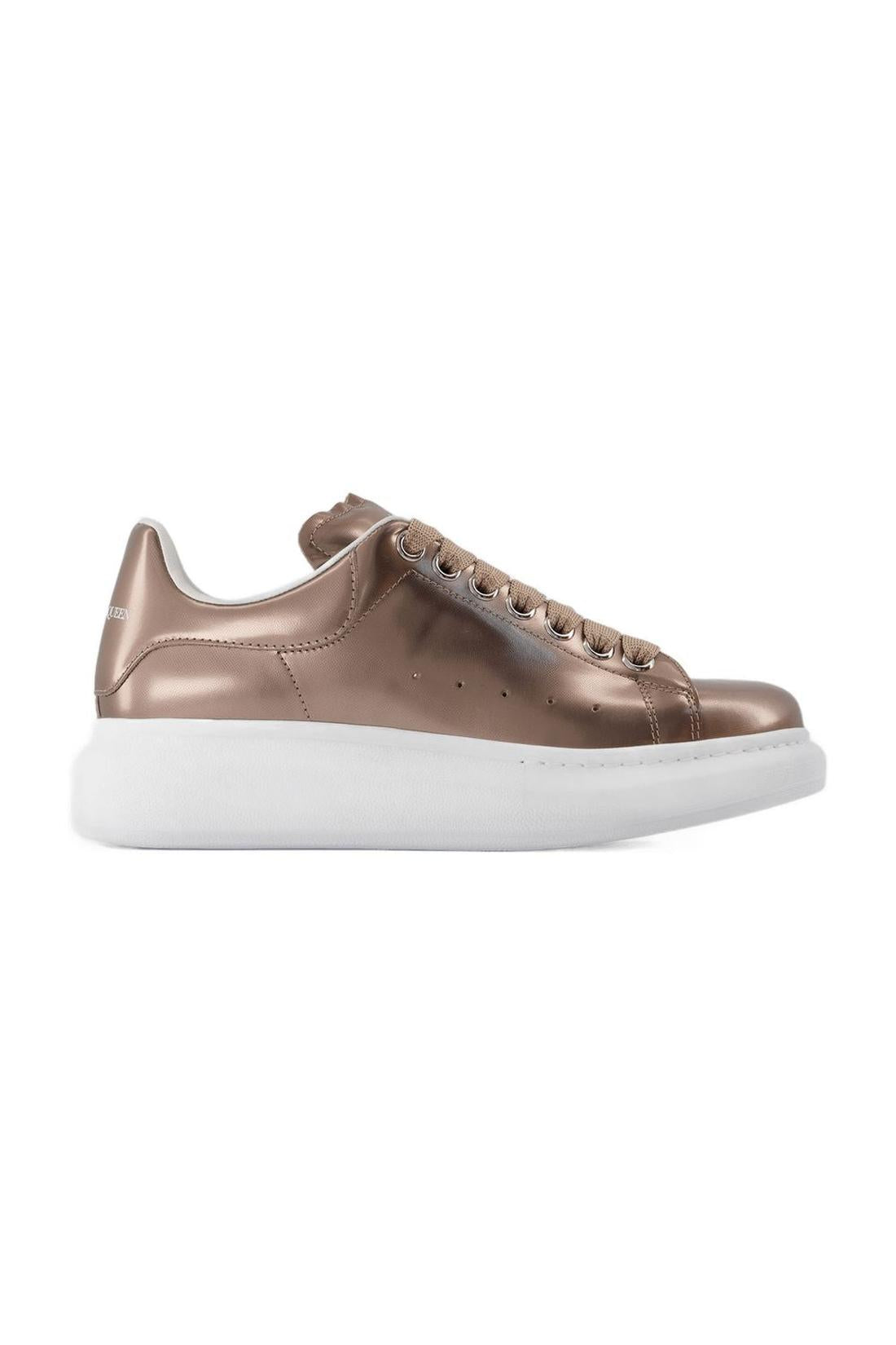 Oversized Sneakers - Alexander McQueen - Leder - Beige