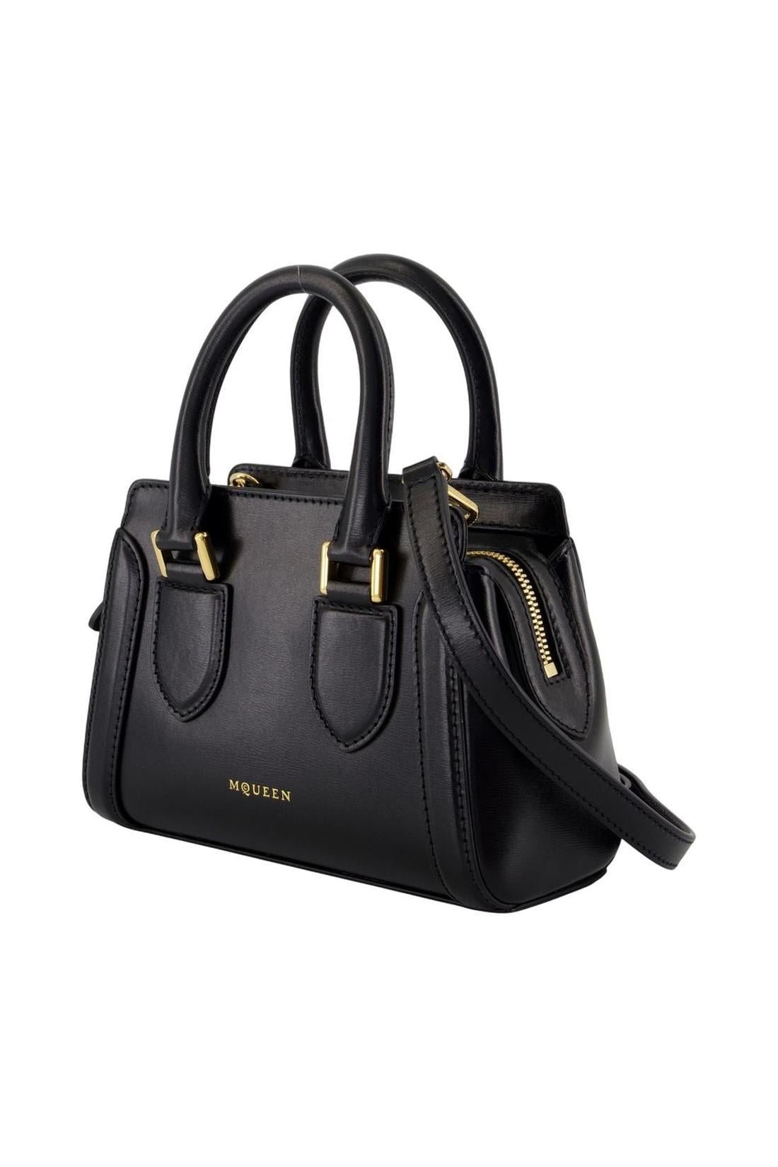 Birdee Mini Handtasche - Alexander McQueen - Leder - Schwarz