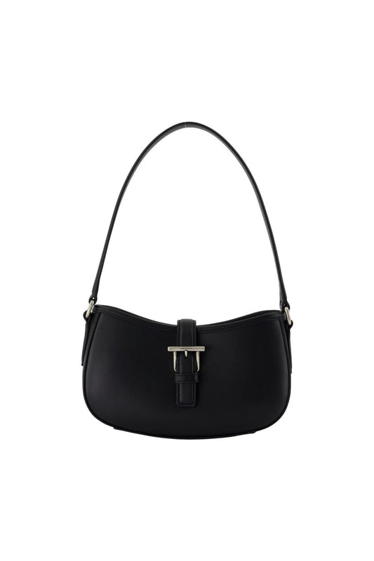 Mini-Schultertasche T Bar - Alexander McQueen - Leder - Schwarz