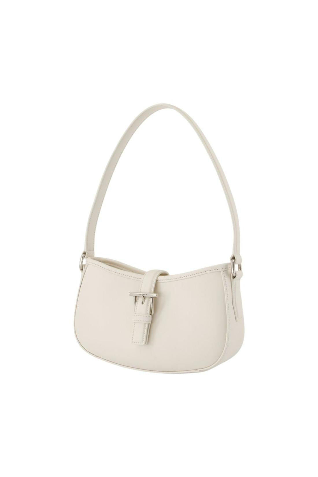 Mini-Schultertasche T Bar - Alexander McQueen - Leder - Elfenbein