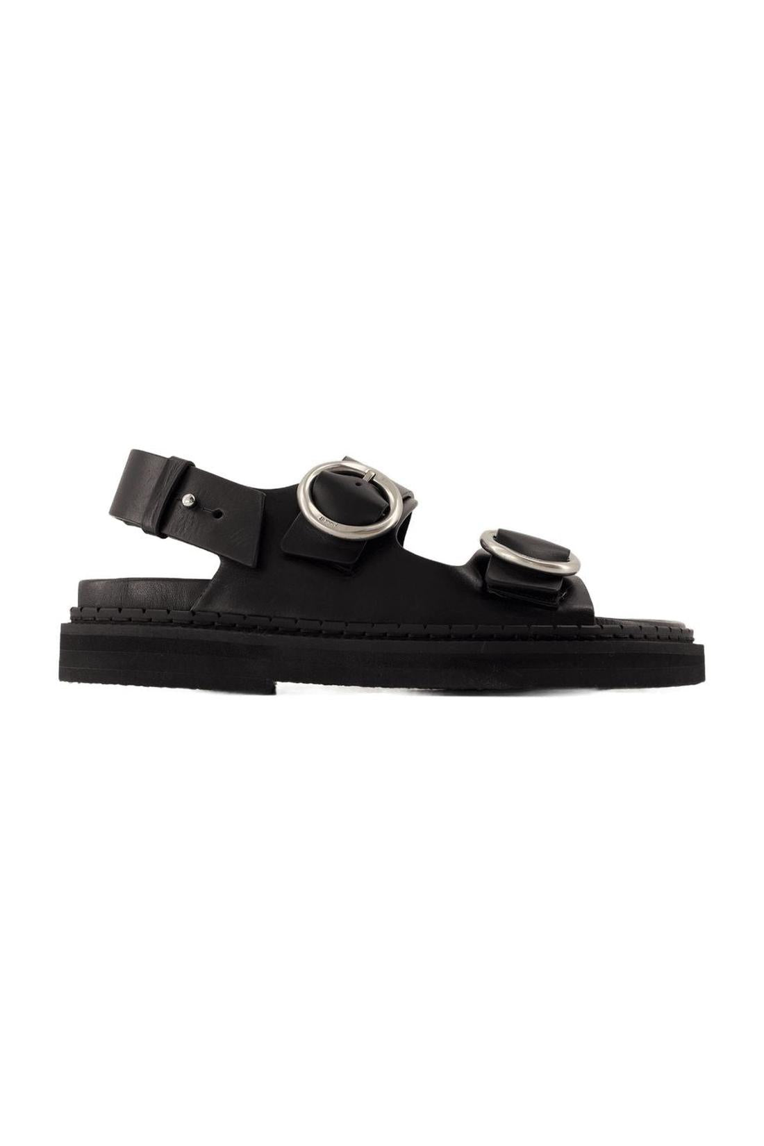 Fussbet Sandalen - AMI Paris - Leder - Schwarz