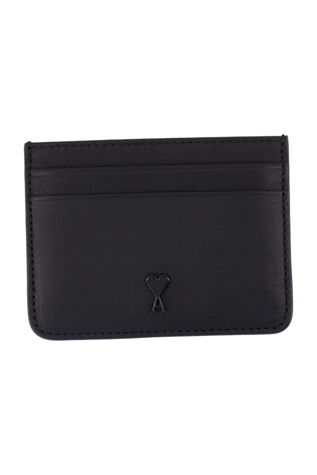 Kartenhalter - AMI Paris - Leder - Schwarz