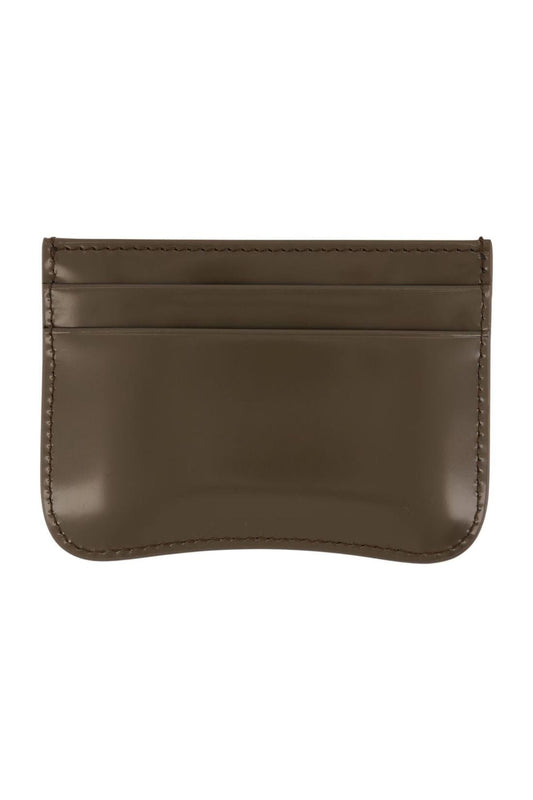 Kartenhalter Paris Paris - AMI Paris - Leder - Khaki