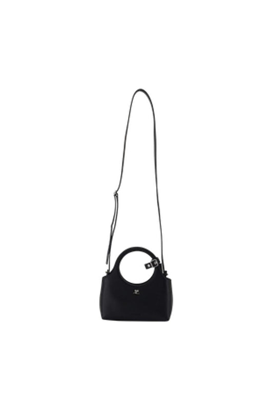 Mini Holy Day Handtasche - Courreges - Leder - Schwarz