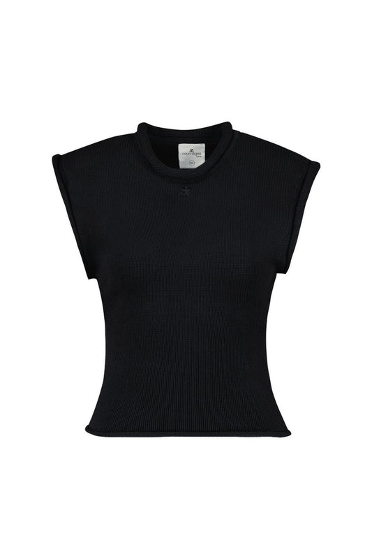 Tank Top - Courreges - Baumwolle - Schwarz